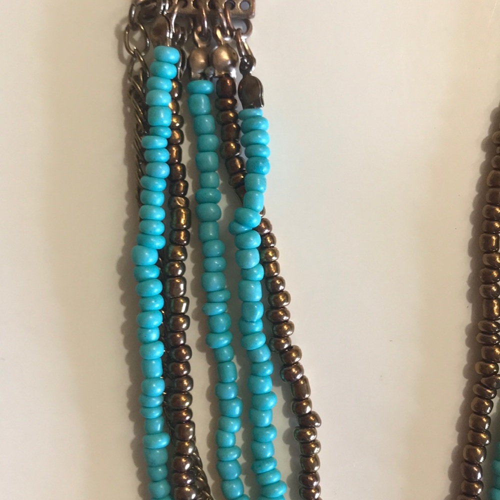 Turquoise statement necklace - Picture 3 of 3